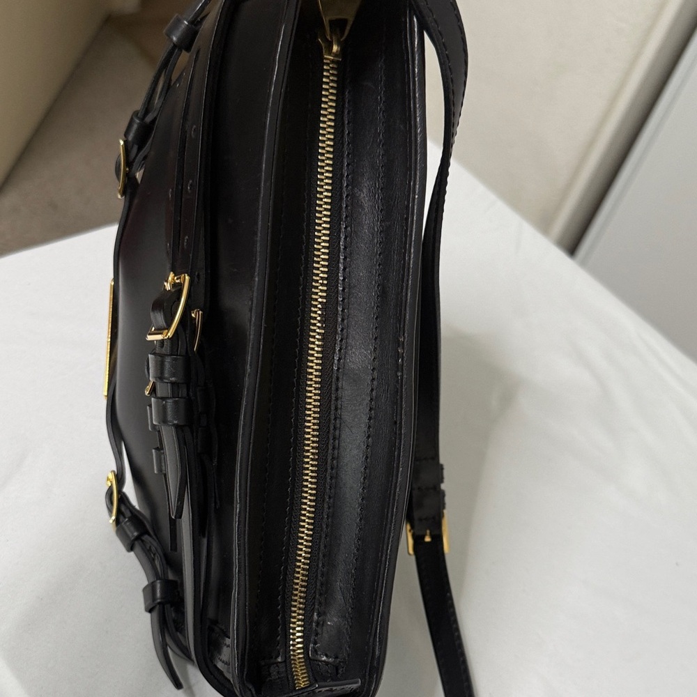 Burberry Black Shoulder Bag with Gold Details - Picture 9 of 16